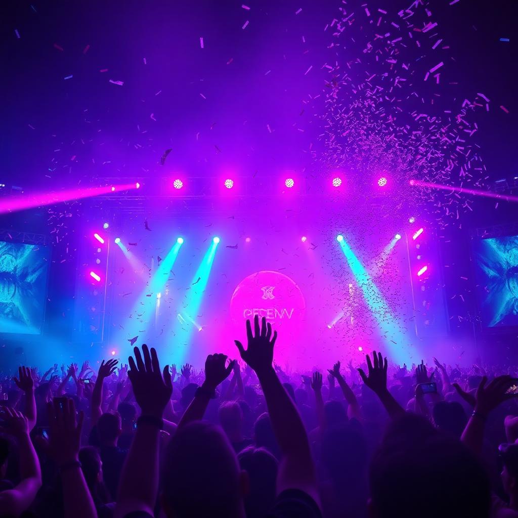 Crowd at DJ Attik festival show